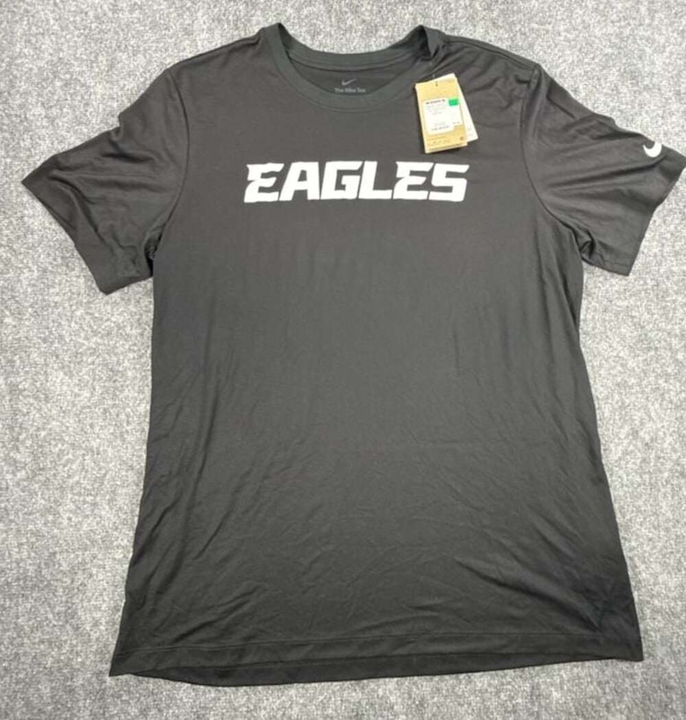 Nike Philadelphia Eagles Primetime Legend Wordmark T-Shirt Black Men's XL NWT